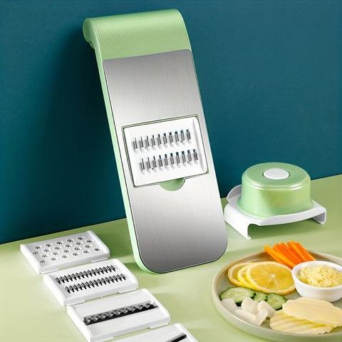 Stainless Steel Vegetable Cutter 5 In 1