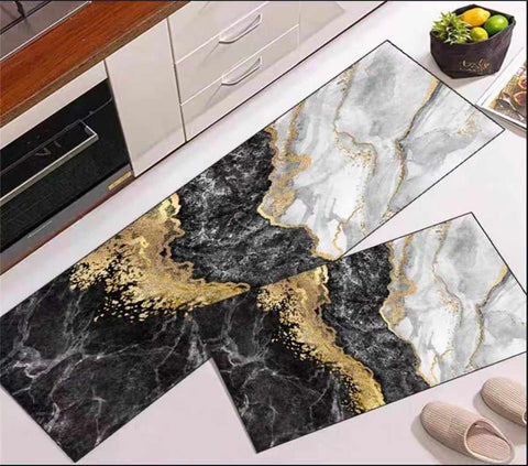 KITCHEN RUNNER WITH MAT ANTI SLIP Design 2