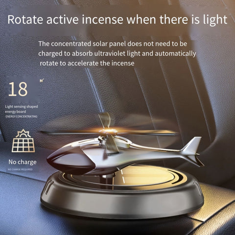 Solar-Powered Helicopter Car Freshener