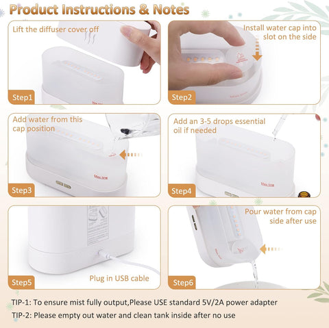 Humidifier-Auto-Off 180ml Essential Oil Diffuser