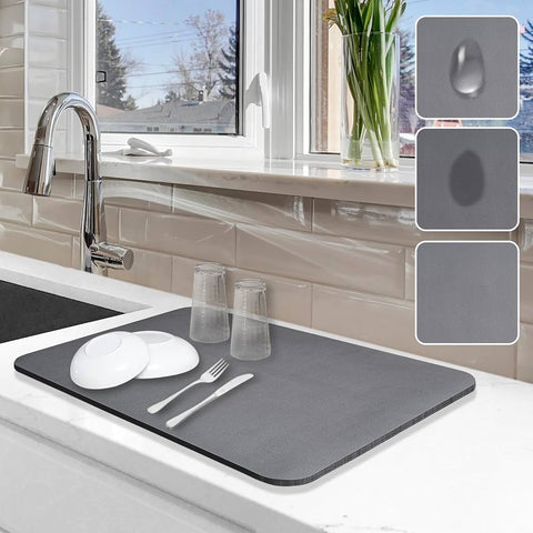 Kitchen Absorbent Draining Mat 😍