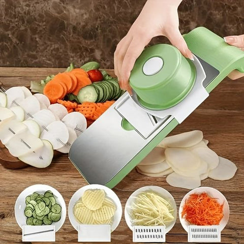 Stainless Steel Vegetable Cutter 5 In 1
