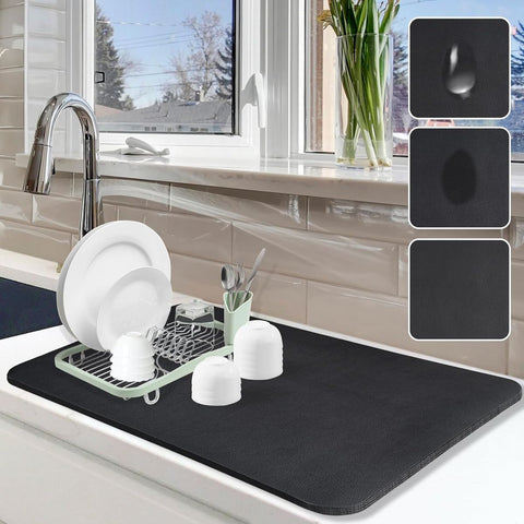 Kitchen Absorbent Draining Mat 😍
