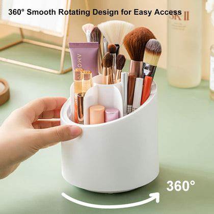 360° Rotatable Makeup Brush Organizer – 🎨✨