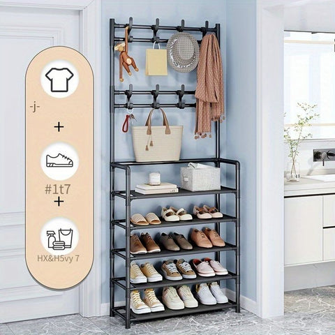 Multifunctional Shoe Rack and Organizer