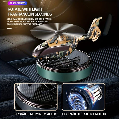 Solar-Powered Helicopter Car Freshener