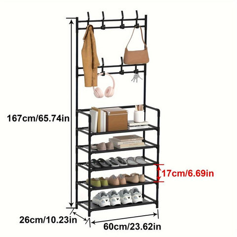 Multifunctional Shoe Rack and Organizer