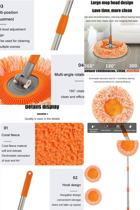 360° Rotatable Adjustable Cleaning Mop